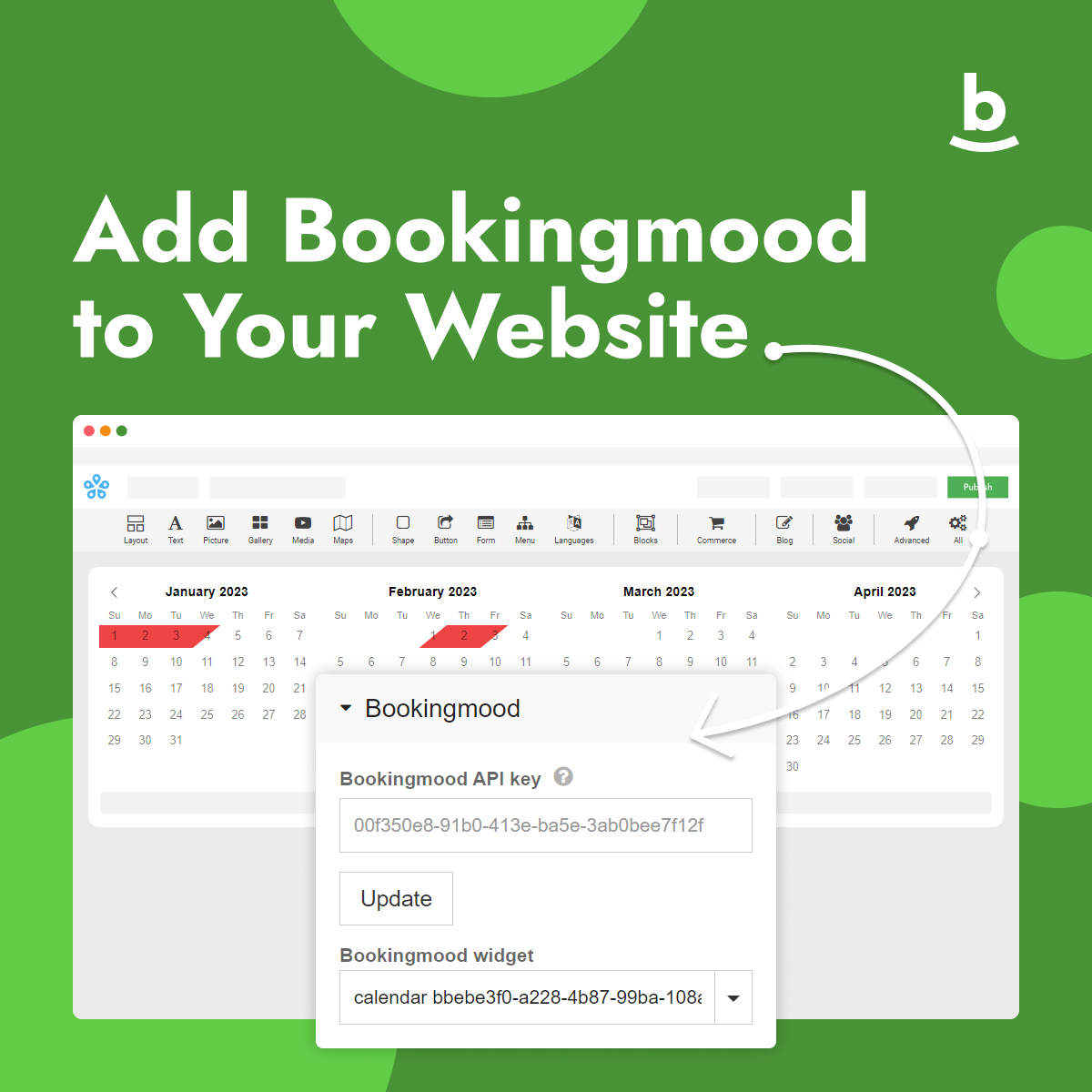 Баннер Bookingmood для сайта